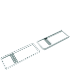 Hager - Cadres haut et bas armoire quadro evo P400xL1000mm Blanc pur