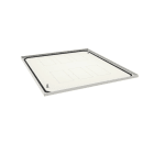 Hager - Plaque passe câbles ouverte quadro evo P600xL700mm Blanc pur