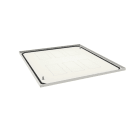 Hager - Plaque passe câbles ouverte quadro evo P600xL700mm Blanc pur