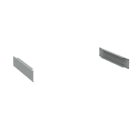 Hager - Lot de 2 panneaux de socle pour cellule quadro evo profondeur 600 mm