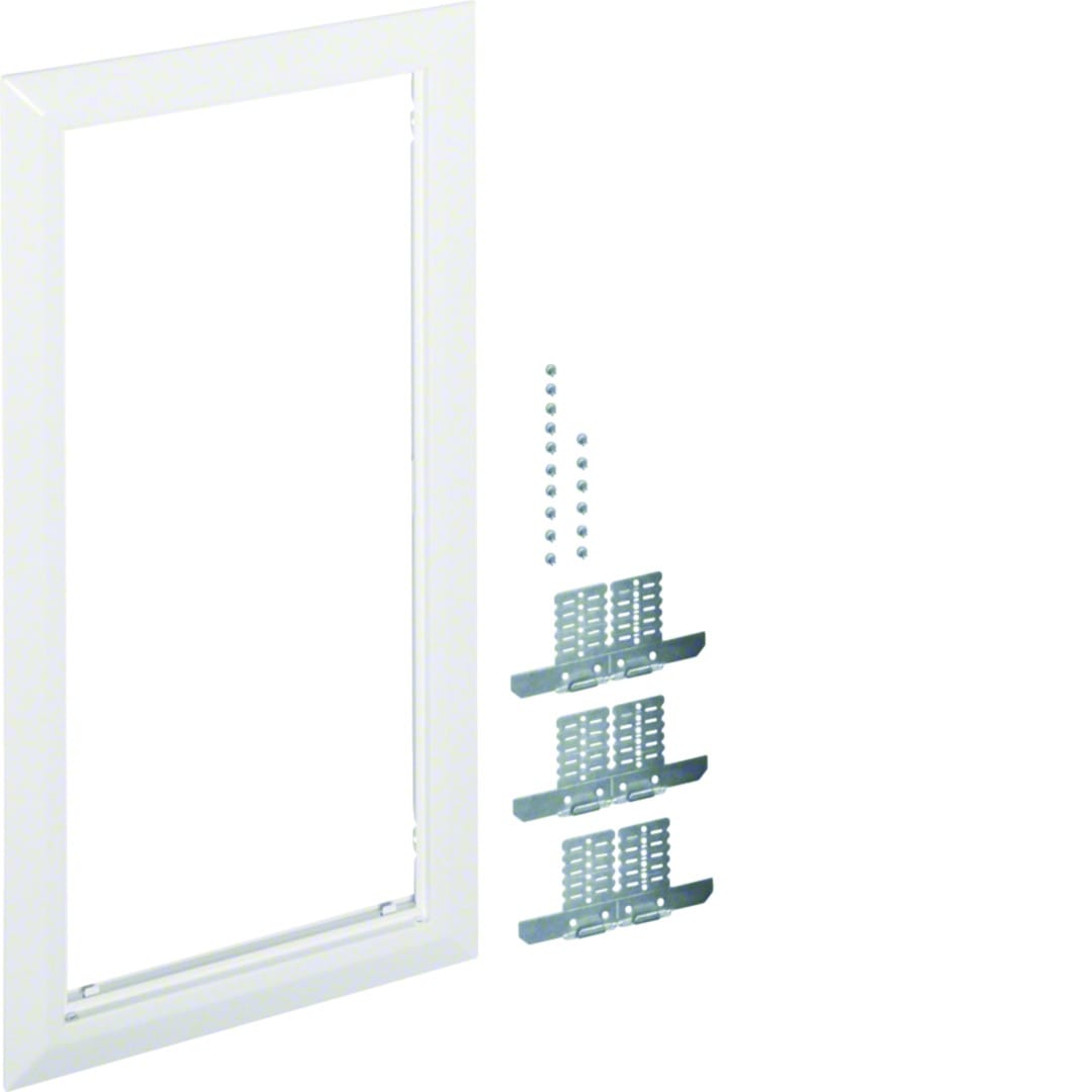 Hager - Cadre de finition univers RAL9010 Blanc pur pour armoire 1 travée H650xL300mm