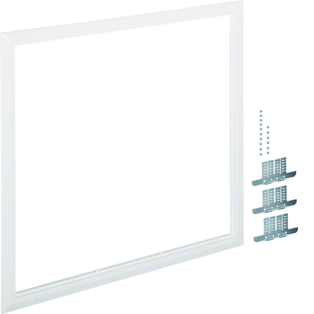 Hager - Cadre de finition univers RAL9010 Blanc pur pour armoire 3 travées H800xL800mm