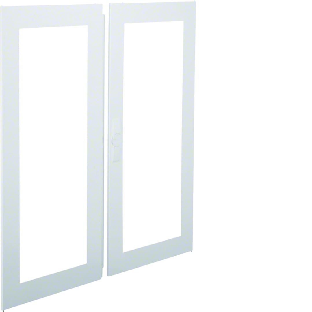 Hager - Portes transparentes univers droite+gauche pour FP74QS h 1100mm x l 550mm