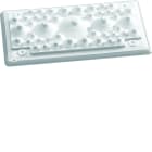 Hager - Plaque Entrée de câble pour coffret et armoire avec entrées univers quadro4 evo