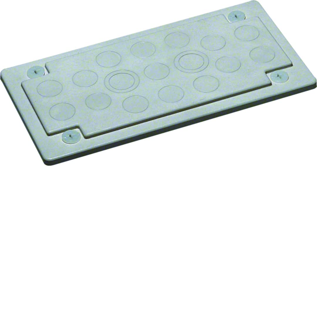 Hager - Plaque Entrée de câble pour coffret et armoire  PE M20-25 univers quadro evo