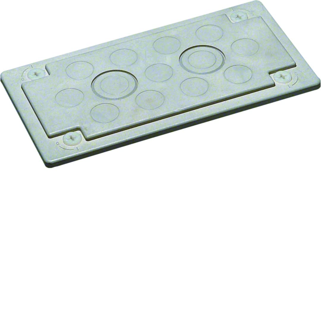 Hager - Plaque Entrée de câble pour coffret et armoire  PE M25-32 univers quadro evo