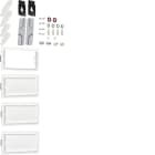 Hager - Kit d´association univers, vertical, pour armoires 4 travées P:160/205mm