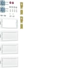 Hager - Kit d´association univers, vertical, p. armoires 4 travées P:160/205mm, Quickset