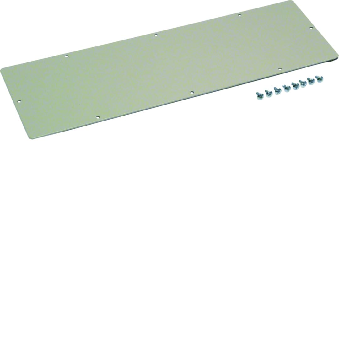 Hager - Plaque de fermeture armoire acier pleine latérale univers Gris clair
