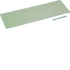 Hager - Plaque de fermeture armoire acier pleine latérale univers Gris clair