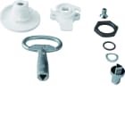 Hager - Serrure triangle mâle 7mm chromée avec 1 clé pour armoire univers IP44/54