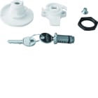 Hager - Serrure à clé n° 405 livrée avec 2 clés pour armoire univers IP44/54