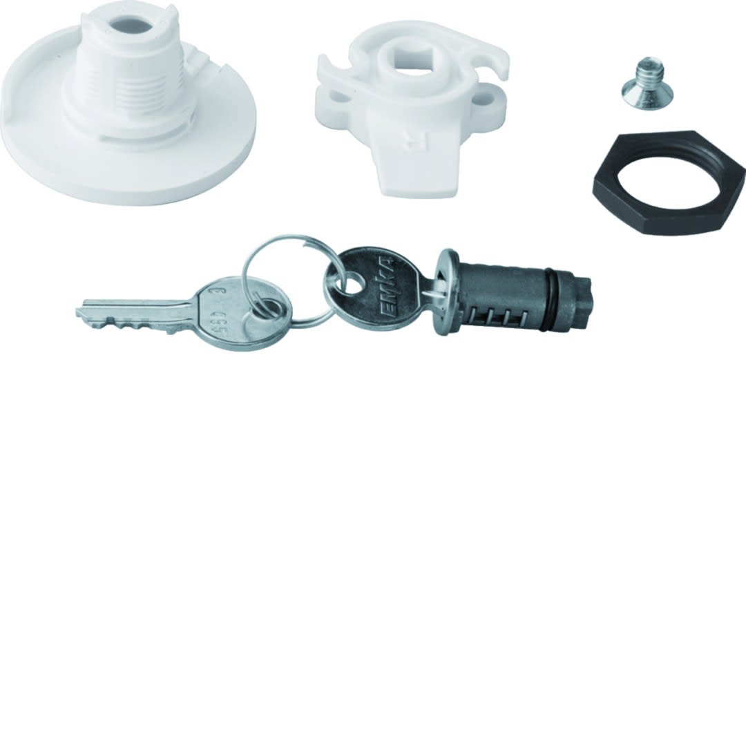 Hager - Serrure à clé n° 455 livrée avec 2 clés pour armoire univers IP44/54