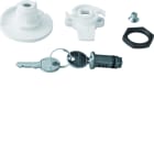 Hager - Serrure à clé n° 455 livrée avec 2 clés pour armoire univers IP44/54