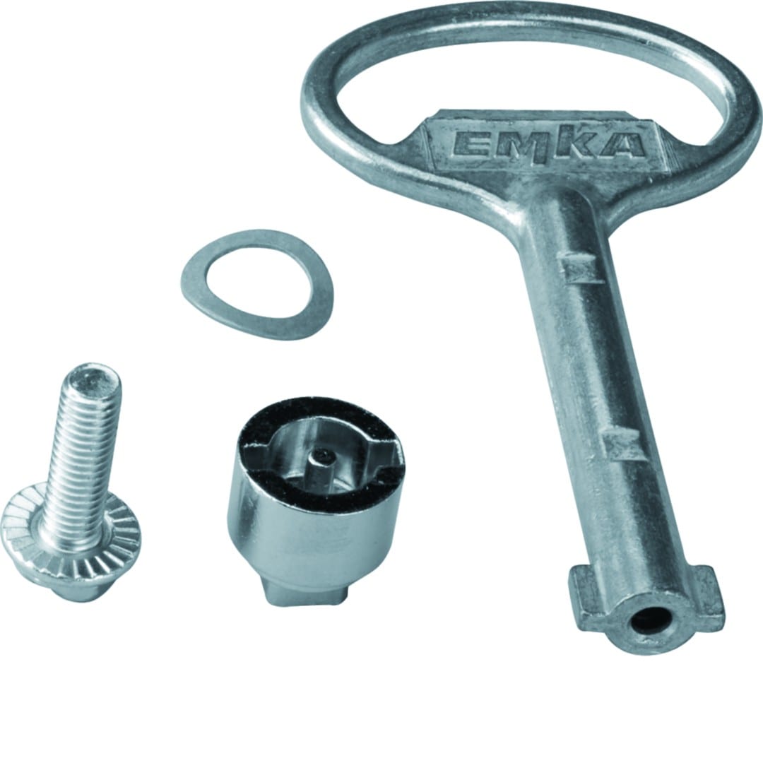 Hager - Serrure double barres 3mm + clé IP5 pour coffret vega D