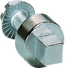 Hager - Serrure carré mâle 7mm chromée + clé IP5-6 pour coffret vega D et univers