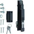 Hager - Fermeture poignée escamotable avec serrure E1242+2 clés univers IP5-6 et Quadro5