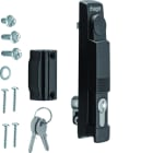 Hager - Fermeture poignée escamotable avec serrure E1242+2 clés univers IP5-6 et quadro5