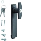 Hager - Bouton verrou métallique serrure à barillet 2clés n° 405 IP5-6 p vega D univers
