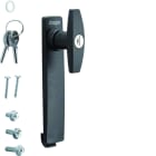 Hager - Bouton verrou métallique serrure à barillet 2clés n° 455 IP5-6 p vega D univers