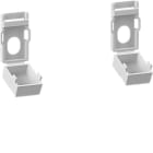 Hager - Capot pour patte de fixation inférieure Univers, RAL9010 (2x)