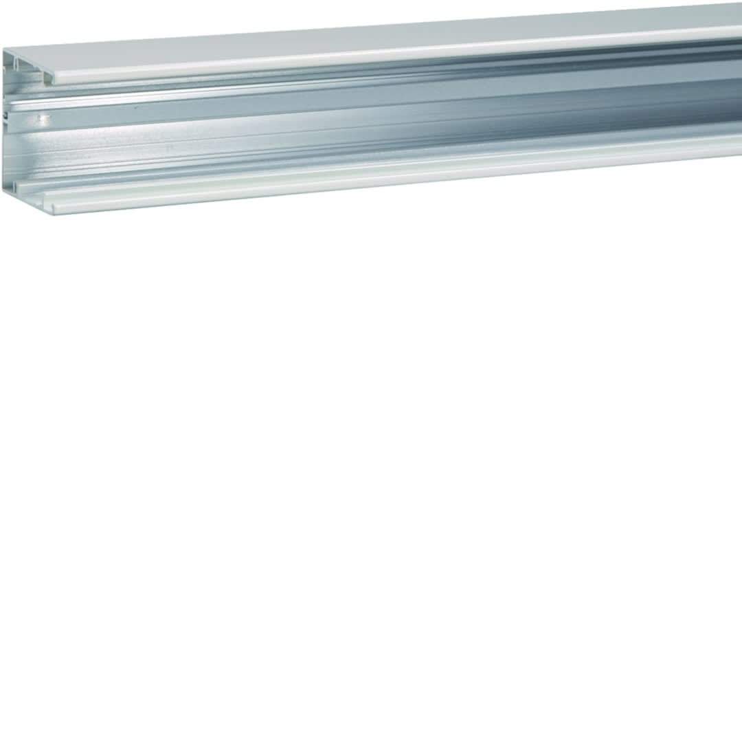 Hager - Socle pour goulotte queraz h54mmxp54mm L200mm 1 compartiment alu RAL9016 Pure