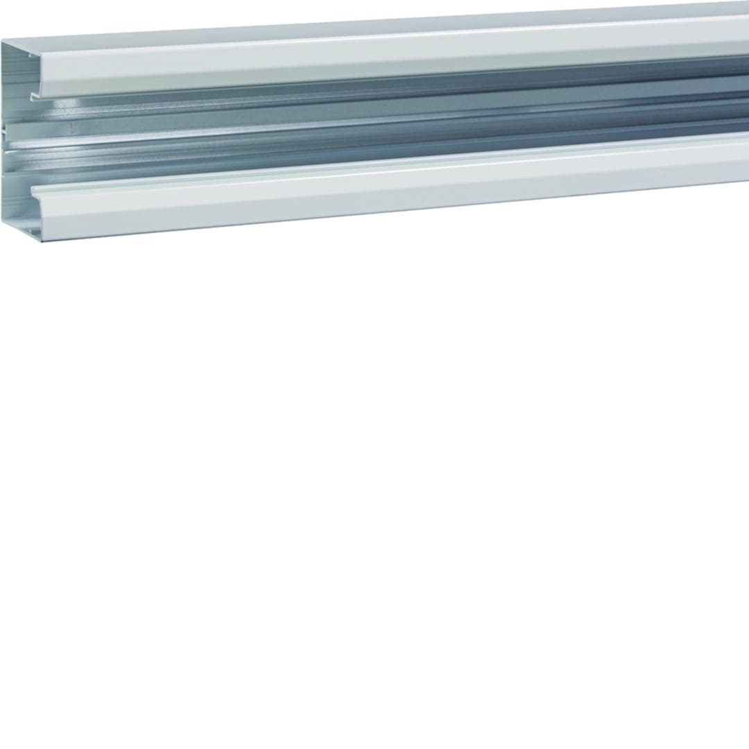 Hager - Socle goulotte d'installation queraz GBA 50x85 mm 1 compartiment Alu Anodisé