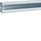 Hager - Socle goulotte d'installation queraz GBA 50x85 mm 1 compartiment Alu Anodisé