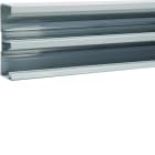 Hager - Socle goulotte d'installation queraz GBA 50x130 mm 2 compartiments Alu Anodisé