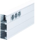 Hager - Socle pour goulotte queraz h162mmxp56mm L200mm 3compartiments alu RAL 9016 Pure