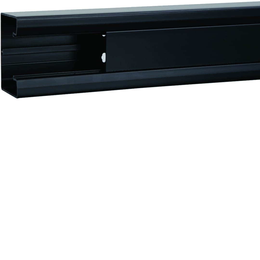 Hager - Goulotte d'installation GBD 50x85mm 1 compartiment PVC noir