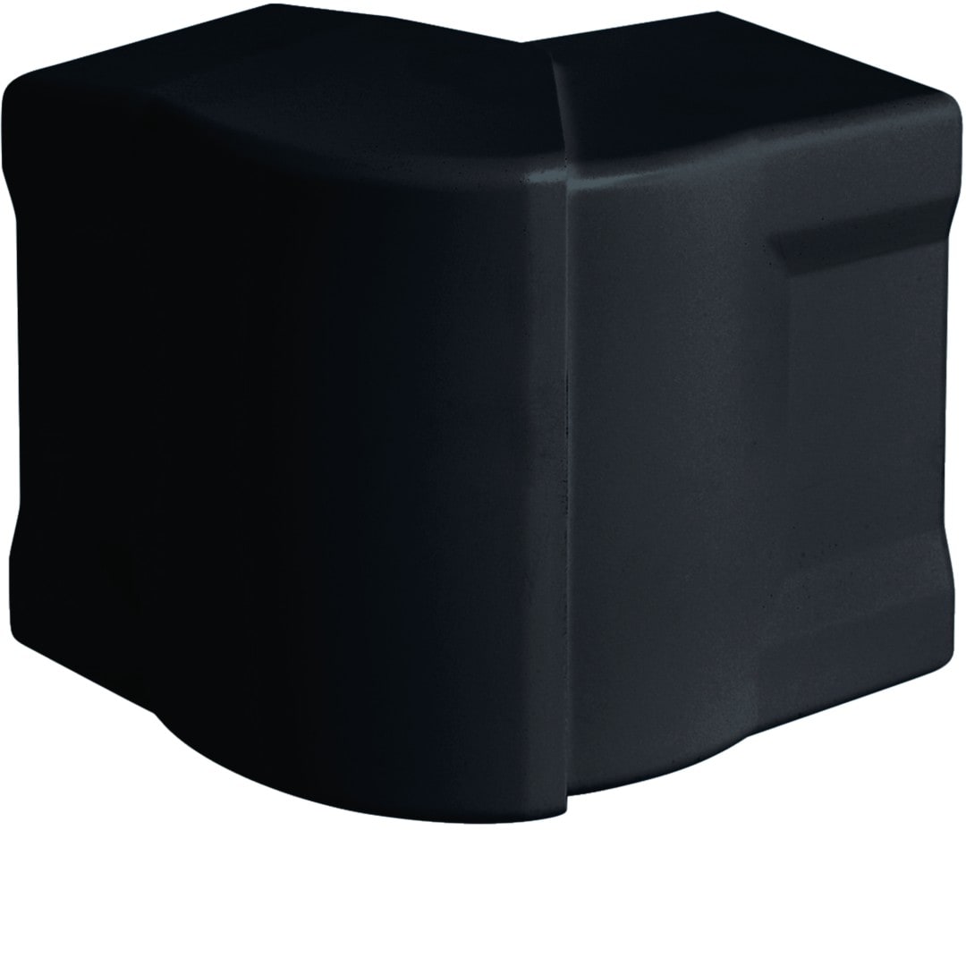 Hager - Angle extérieur variable pour goulotte d'installation GBD 50x85mm, Noir