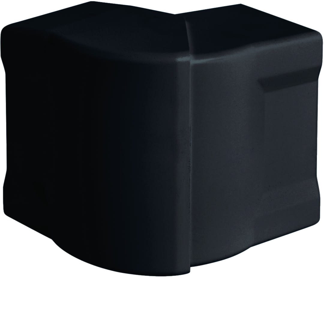 Hager - Angle extérieur variable pour goulotte d'installation GBD 50x85mm, Noir