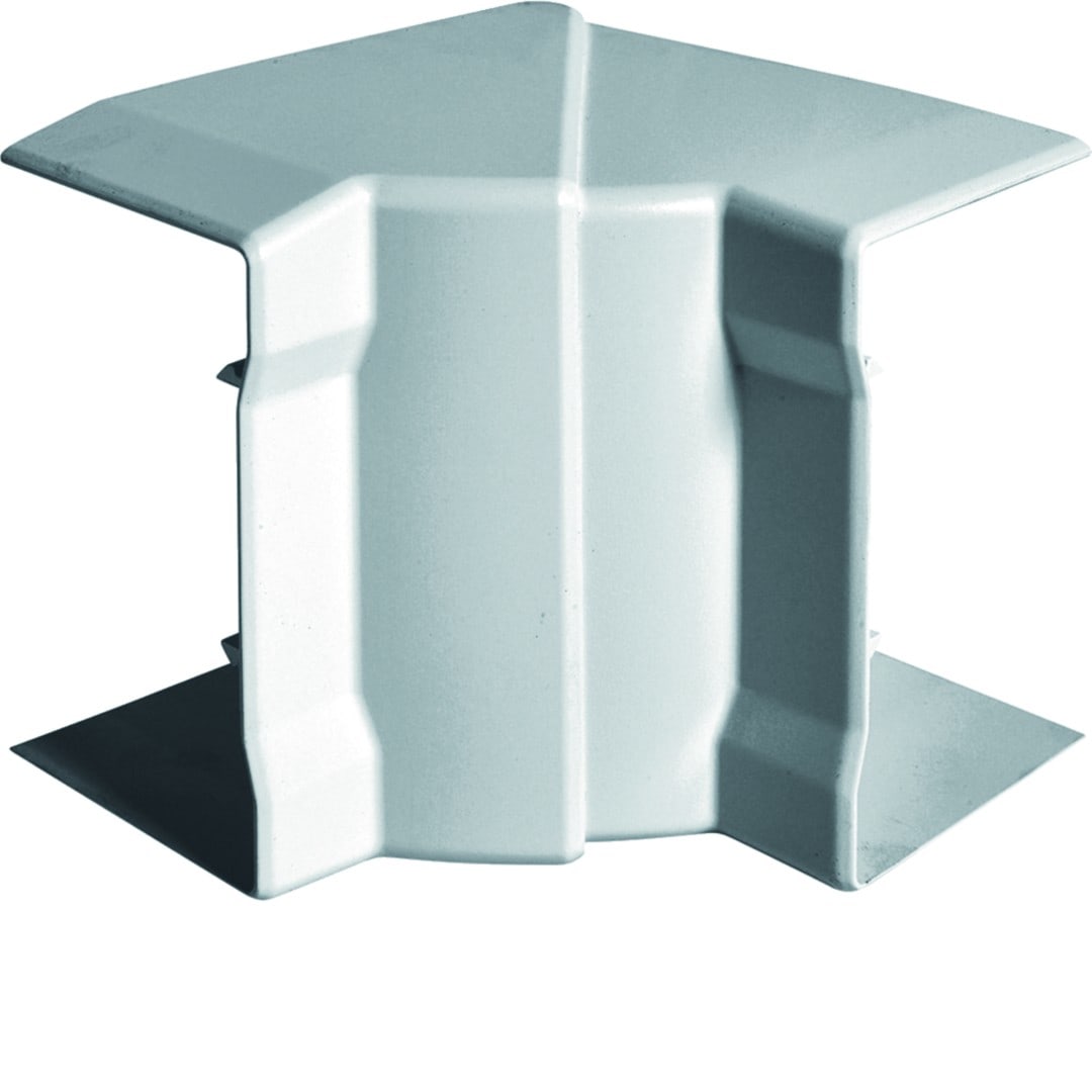 Hager - Angle intérieur variable goulotte d'installation GBA 50x85mm, PVC couleur Alu