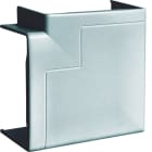 Hager - Angle plat pour goulotte d'installation GBA 50x85mm, PVC couleur Alu