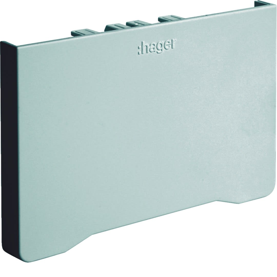 Hager - Embout pour goulotte d'installation GBD 50x85mm, PVC couleur Alu