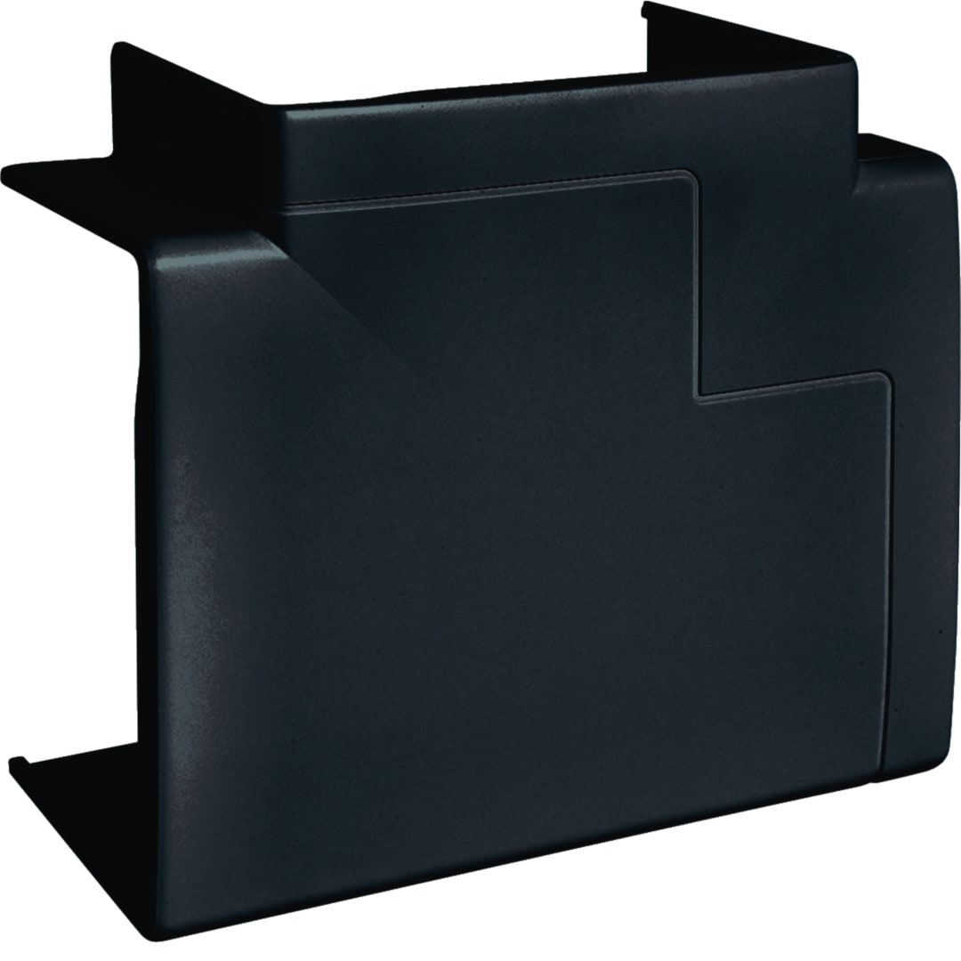 Hager - Té de dérivation pour goulotte d'installation GBD 50x85mm, Noir