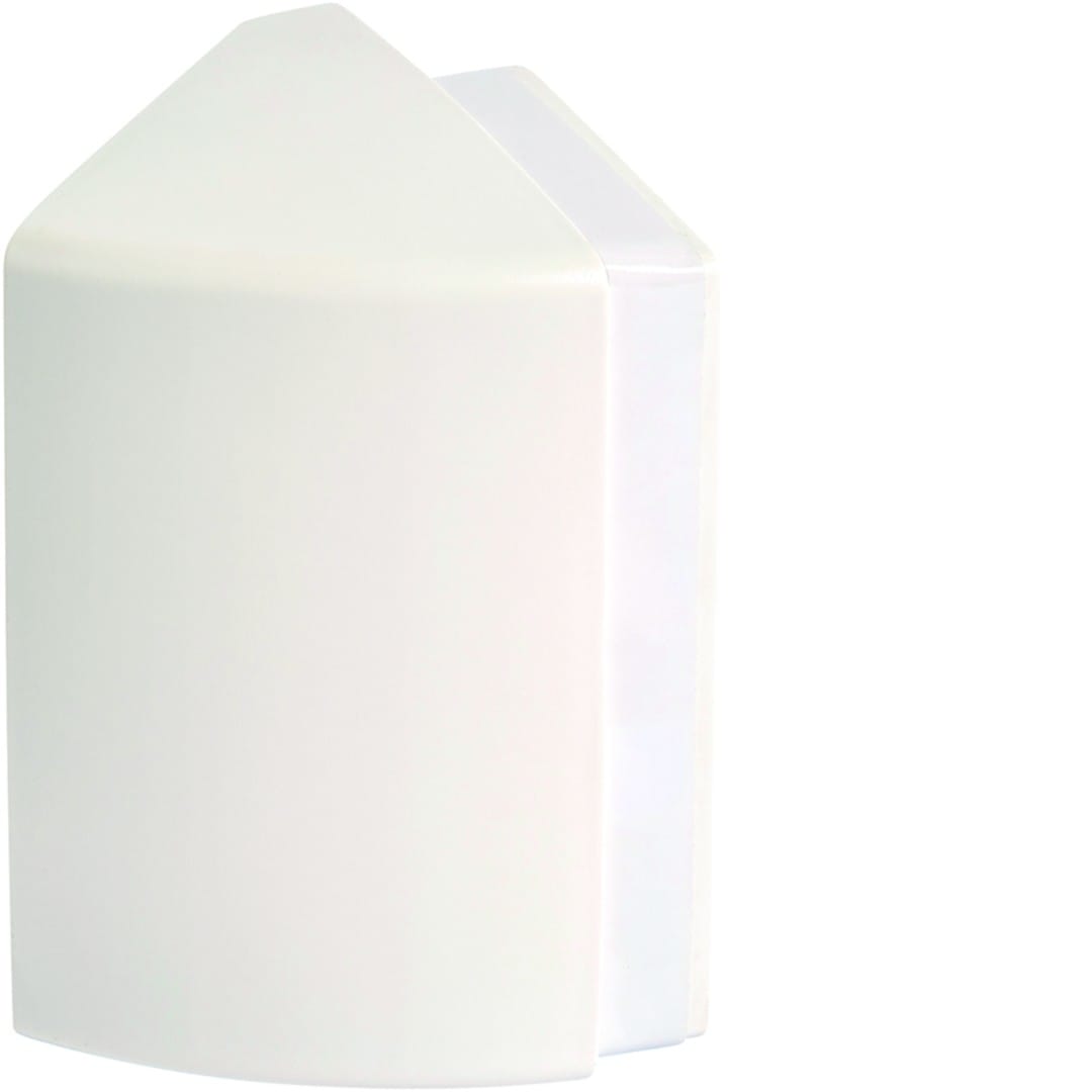 Hager - Extension d'angle intérieur pour goulotte d'installation GBD 50x100mm, Blanc