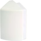 Hager - Extension d'angle intérieur pour goulotte d'installation GBD 50x100mm, Blanc