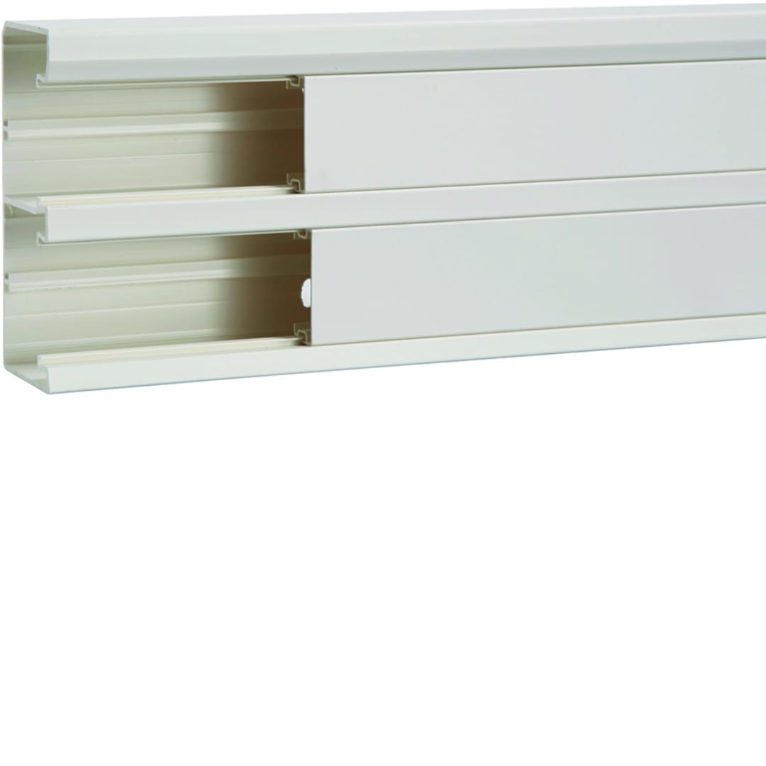Hager - Goulotte d'installation GBD 50x130mm 2 compartiments PVC blanc