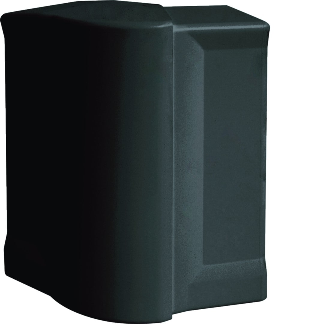 Hager - Angle extérieur variable pour goulotte d'installation GBD 50x130mm, Noir