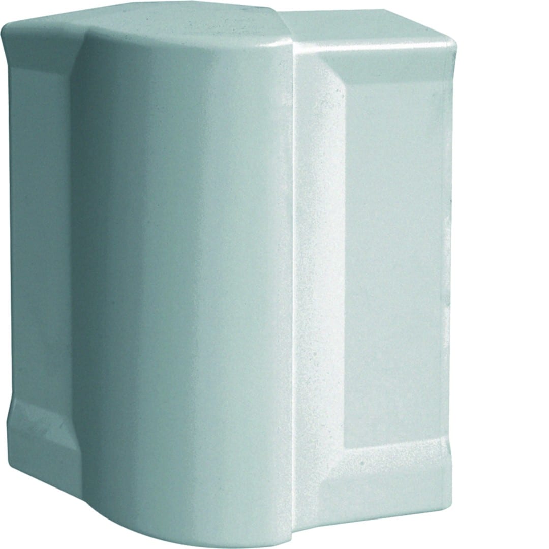 Hager - Angle extérieur variable goulotte d'installation GBA 50x130mm, PVC couleur Alu