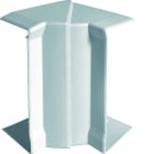 Hager - Angle intérieur variable pour goulotte d'installation 50x130mm, PVC couleur Alu