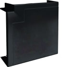 Hager - Angle plat pour goulotte d'installation GBD 50x130mm, Noir