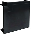 Hager - Angle plat pour goulotte d'installation GBD 50x130mm, Noir