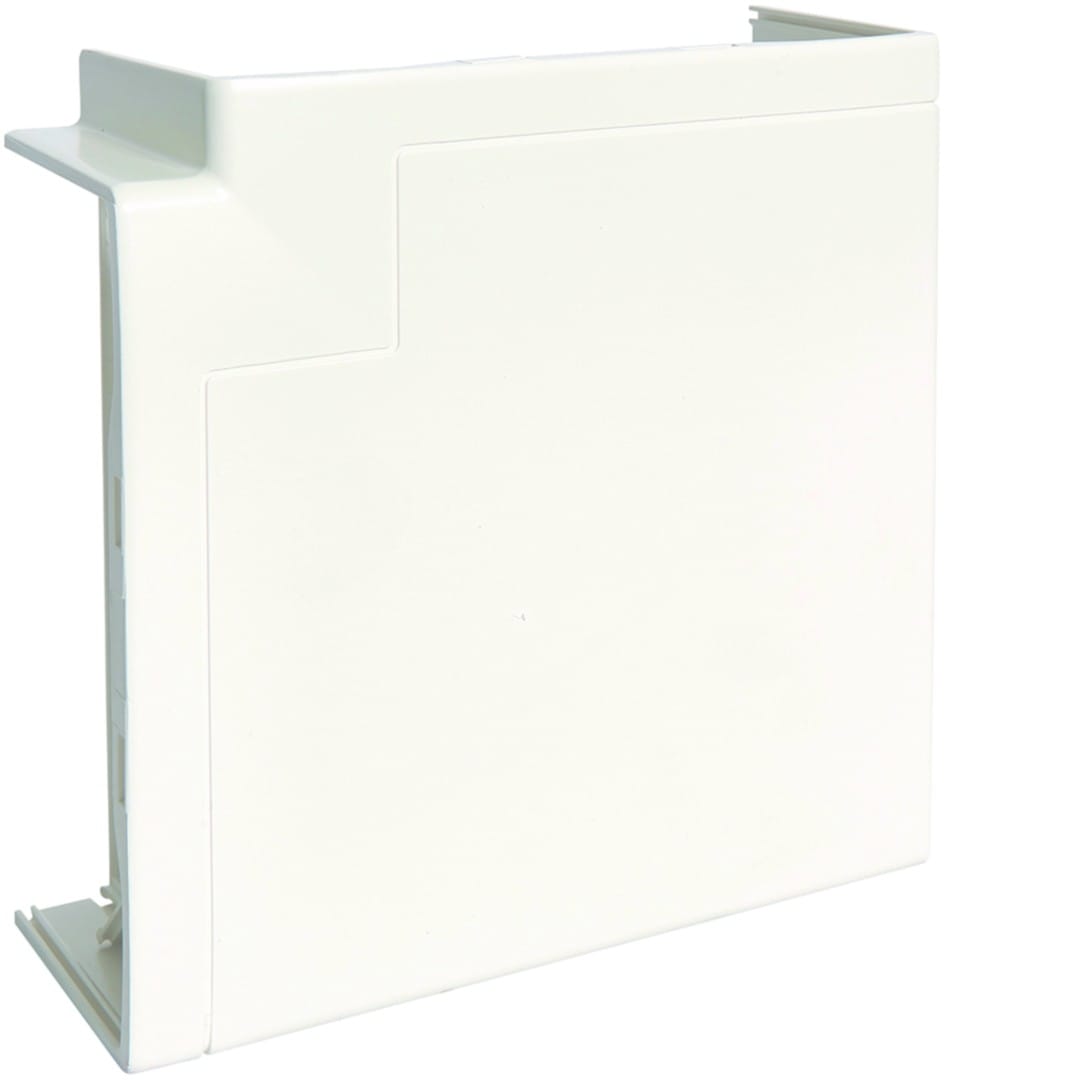Hager - Angle plat pour goulotte d'installation GBD et GBA 50x130mm Blanc