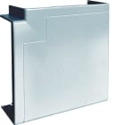 Hager - Angle plat pour goulotte d'installation GBA 50x130mm, PVC couleur Alu