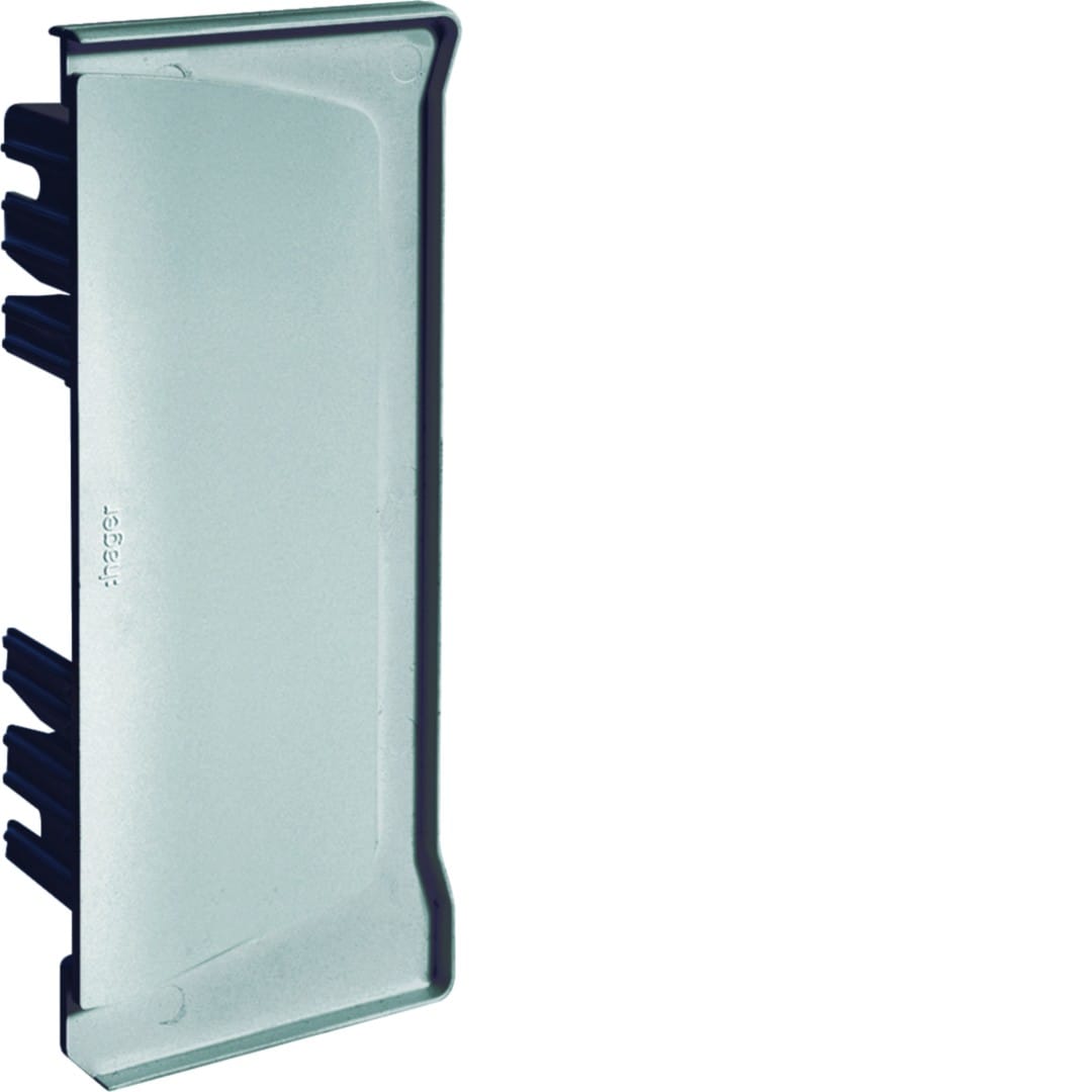 Hager - Embout pour goulotte d'installation GBA 50x130mm, PVC couleur Alu