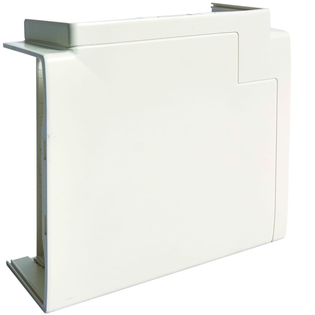 Hager - Té de dérivation pour goulotte d'installation GBD 50x130mm, Blanc