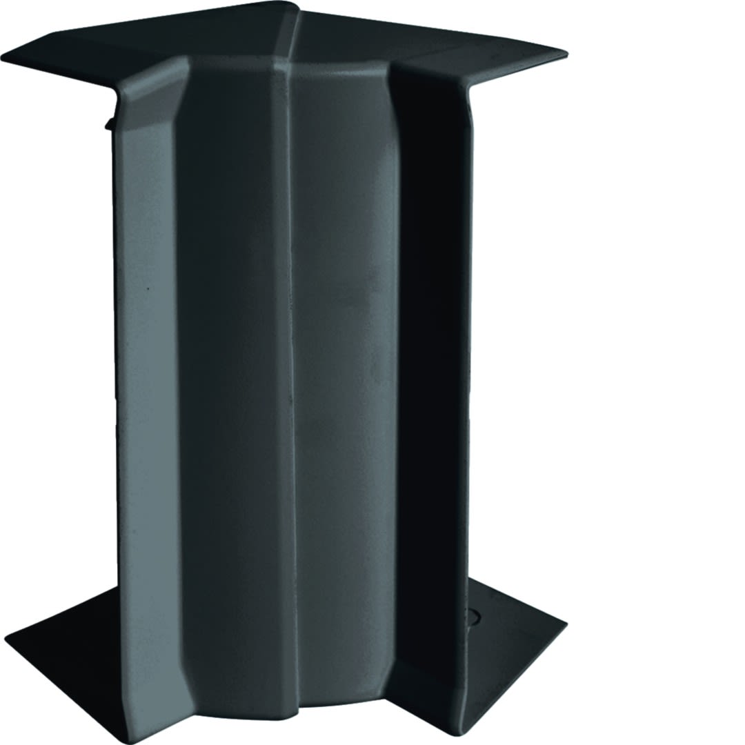 Hager - Angle intérieur variable pour goulotte d'installation GBD 50x160mm, Noir